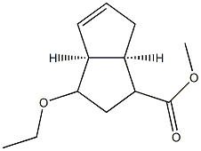 1-Pentalenecarboxylicacid,3-ethoxy-1,2,3,3a,6,6a-hexahydro-,methylester,(3aR,6aS)-rel-[partial]-(9CI) 结构式
