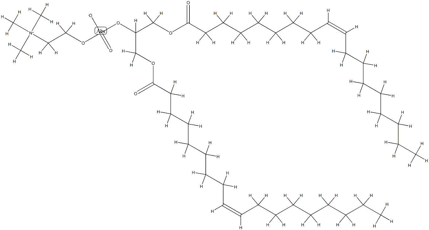 1,3-di-O-octadecenylglycero-2-phosphocholine 结构式