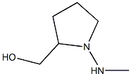 2-Pyrrolidinemethanol,1-(methylamino)-(9CI) 化学構造式