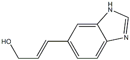 2-Propen-1-ol,3-(1H-benzimidazol-5-yl)-(9CI) 化学構造式