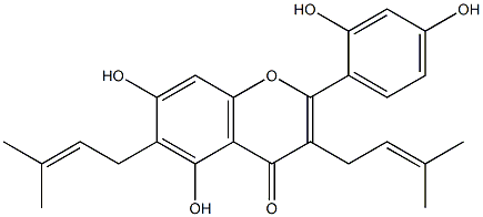 クドラフラボンC 化学構造式