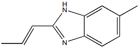 1H-Benzimidazole,5-methyl-2-(1-propenyl)-(9CI) 结构式