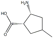 Cyclopentanecarboxylic acid, 2-amino-4-methyl-, (1R,2S)-rel-[partial]- (9CI),192823-64-6,结构式