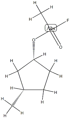 Phosphonofluoridic acid, methyl-, (1R,3S)-3-methylcyclopentyl ester, rel- (9CI),193090-47-0,结构式