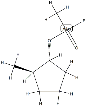 Phosphonofluoridic acid, methyl-, (1R,2R)-2-methylcyclopentyl ester, rel- (9CI) Struktur