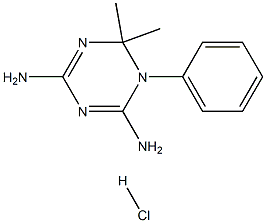 6,6-二甲基-1-苯基-1,6-二氢-1,3,5-三嗪-2,4-二胺盐酸盐,1931-17-5,结构式