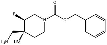 Trans-Benzyl 4-(Aminomethyl)-3-Fluoro-4-Hydroxypiperidine-1-Carboxylate(WX601614) Struktur