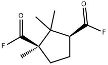 1,3-Cyclopentanedicarbonyl difluoride, 1,2,2-trimethyl-, (1R-cis)- (9CI)