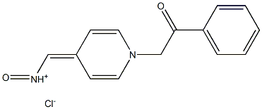Chlorure de 1 phenacyle de pyridine 4-aldoxime [French] 化学構造式