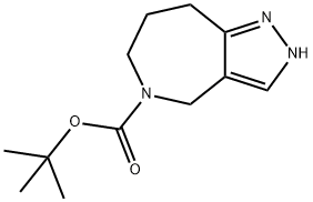 叔-丁基 4,6,7,8-四氢吡唑并[4,3-C]氮杂卓-5(2H)-甲酸基酯, 1935900-29-0, 结构式