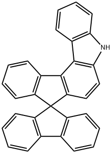 Spiro[9H-fluorene-9,8'(5'H)-indeno[2,1-c]carbazole] 化学構造式