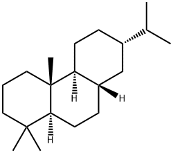 (4bα,8aβ,10aα)-テトラデカヒドロ-1,1,4aβ-トリメチル-7α-イソプロピルフェナントレン 化学構造式