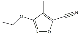 5-Isoxazolecarbonitrile,3-ethoxy-4-methyl-(9CI) Struktur