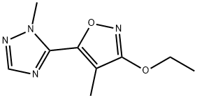 1H-1,2,4-Triazole,5-(3-ethoxy-4-methyl-5-isoxazolyl)-1-methyl-(9CI) Structure