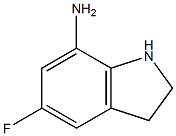 1H-Indol-7-amine,5-fluoro-2,3-dihydro-(9CI) Structure