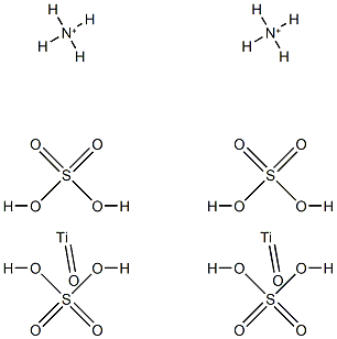 diammonium oxobis[sulphato(2-)-O]titanate(2-) 结构式