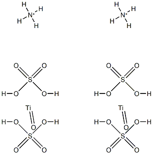 diammonium oxobis[sulphato(2-)-O]titanate(2-)  Struktur