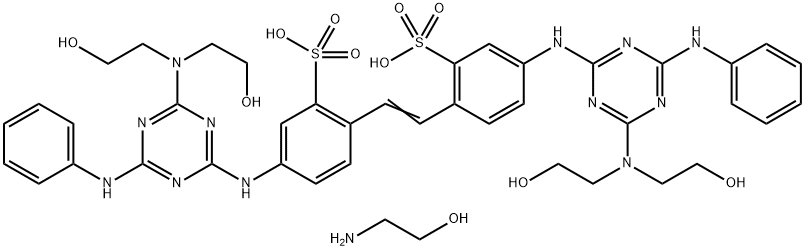 C.I.Fluorescent Brightening Agent 28 compd. with 2-Aminoethanol Structure