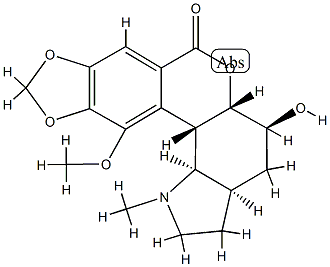 4,12β-Dihydro-5α-hydroxy-11-methoxy-1-methyl-9,10-methylenebisoxylycorenan-7-one Structure