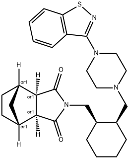 顺式鲁拉西酮盐酸盐,194861-82-0,结构式