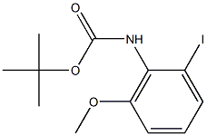 (2-碘-6-甲氧基苯基)氨基甲酸叔丁酯, 194869-15-3, 结构式
