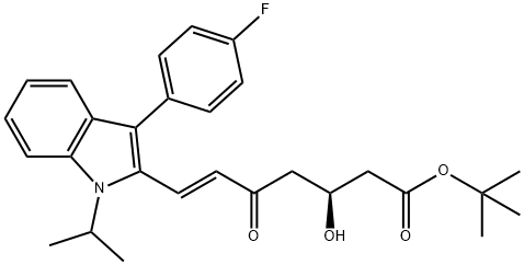 5-Keto-O-tert-butyl Fluvastatin, 194935-02-9, 结构式