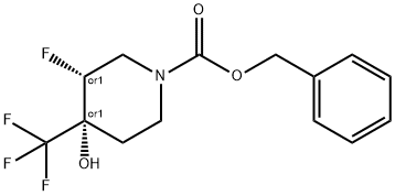 Cis-Benzyl 3-Fluoro-4-Hydroxy-4-(Trifluoromethyl)Piperidine-1-Carboxylate(WX641180) Structure