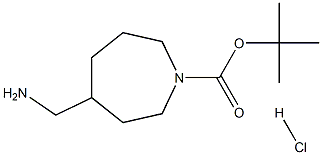 Tert-Butyl 4-(Aminomethyl)Azepane-1-Carboxylate Hydrochloride(WX601130) Struktur