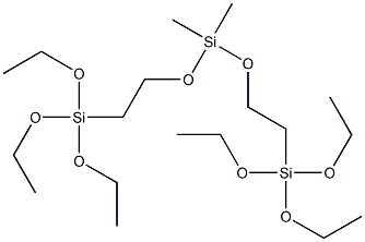 triethoxysilylethyl terminated polydimethylsiloxanes Struktur
