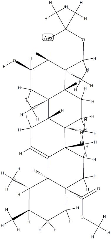 19533-98-3 2α-Hydroxy-3β,23-[(1-methylethylidene)bis(oxy)]urs-12-en-28-oic acid methyl ester