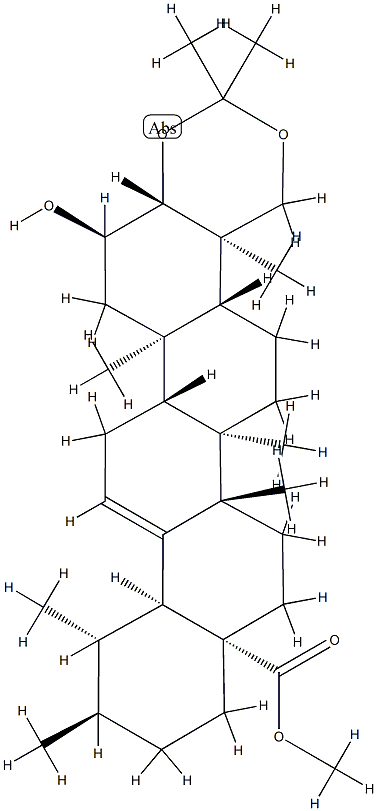 2α-하이드록시-3β,23-[(1-메틸에틸리덴)비스(옥시)]urs-12-en-28-oicacid메틸에스테르