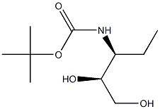 D-erythro-Pentitol, 1,2,3-trideoxy-3-[[(1,1-dimethylethoxy)carbonyl]amino]- Structure