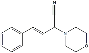 α-Styryl-4-morpholineacetonitrile Structure