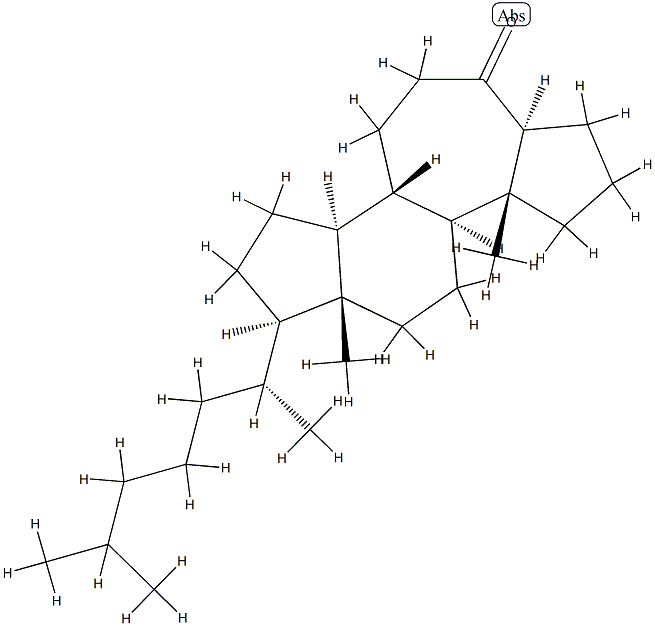 A-Nor-B-homo-5α-cholestan-6-one 结构式