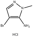 4-bromo-1-methyl-1H-pyrazol-5-amine hydrochloride(WXC00586S1) Structure