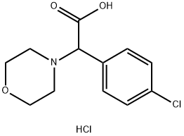 2-(4-氯苯基)-2-吗啉代乙酸盐酸,1956306-22-1,结构式