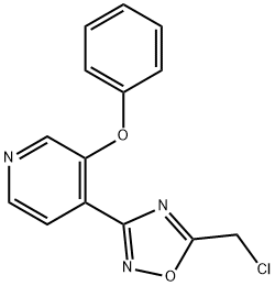 5-(氯甲基)-3-(3-苯氧基吡啶-4-基)-1,2,4-噁二唑 结构式