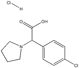 2-(4-Chlorophenyl)-2-(Pyrrolidin-1-Yl)Acetic Acid Hydrochloride(WX665111) Structure