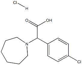 2-(吖庚环-1-基)-2-(4-氯苯基)乙酸盐酸, 1956310-41-0, 结构式