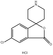5-chloro-3H-spiro[isobenzofuran-1,4'-piperidin]-3-one hydrochloride 化学構造式