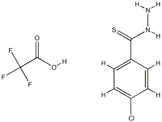 4-氯苯并硫代酰肼 2,2,2-三氟醋酸盐,1956323-03-7,结构式