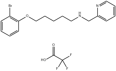 5-(2-Bromophenoxy)-N-(Pyridin-2-Ylmethyl)Pentan-1-Amine 2,2,2-Trifluoroacetate(WXC00083) Structure