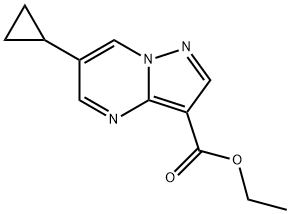 Ethyl 6-Cyclopropylpyrazolo[1,5-A]Pyrimidine-3-Carboxylate(WXC03020) 化学構造式