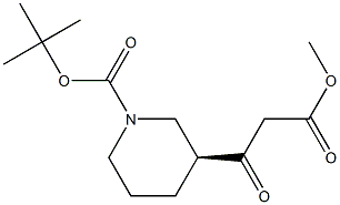 (S)-Tert-Butyl 3-(3-Methoxy-3-Oxopropanoyl)Piperidine-1-Carboxylate(WX618368) 化学構造式