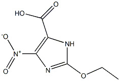 1H-Imidazole-4-carboxylicacid,2-ethoxy-5-nitro-(9CI) Structure