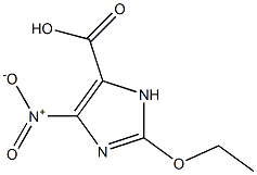 1H-Imidazole-4-carboxylicacid,2-ethoxy-5-nitro-(9CI) 化学構造式