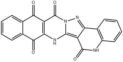 Benzo[g]quino[4,3:3,4]pyrazolo[5,1-b]quinazoline-6,8,13,14(5H,7H)-tetrone Struktur