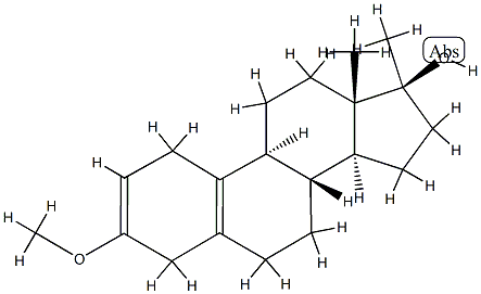 3-Methoxy-17-Methylestra-2,5(10)-dien-17β-ol, 19590-65-9, 结构式
