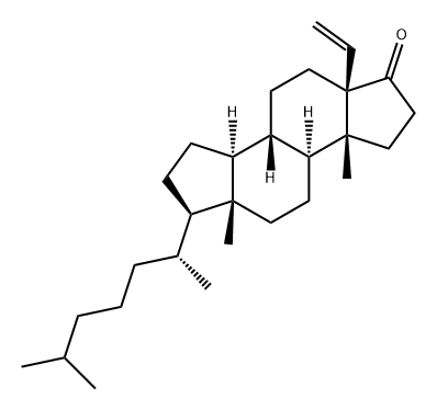 5-Vinyl-A-nor-5β-cholestan-3-one Structure