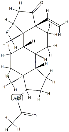 19594-91-3 A-Nor-17β-acetyloxy-5-vinyl-5α-androstan-3-one